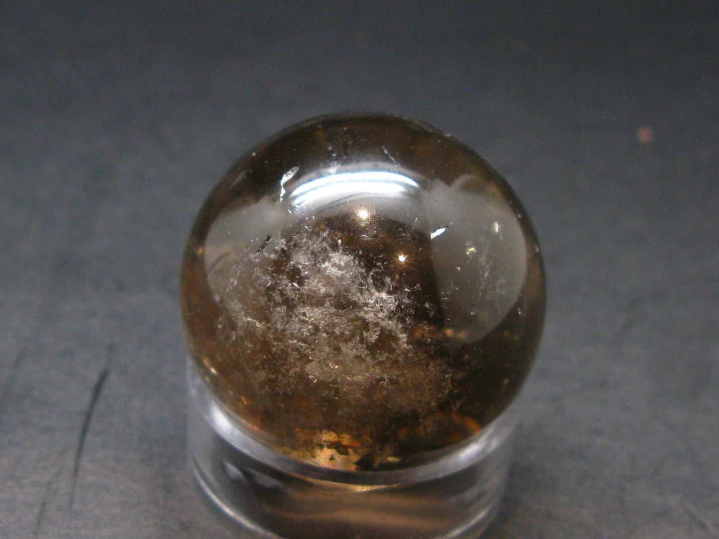 Natural color Smoky Quartz Sphere From Brazil - 1.5"