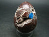 Cavansite in Stilbite Egg From India - 2.1" - 99.8 Grams