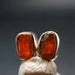 Zincite Zinkite Stud Earrings Sterling Silver From Poland - 1.62 Grams