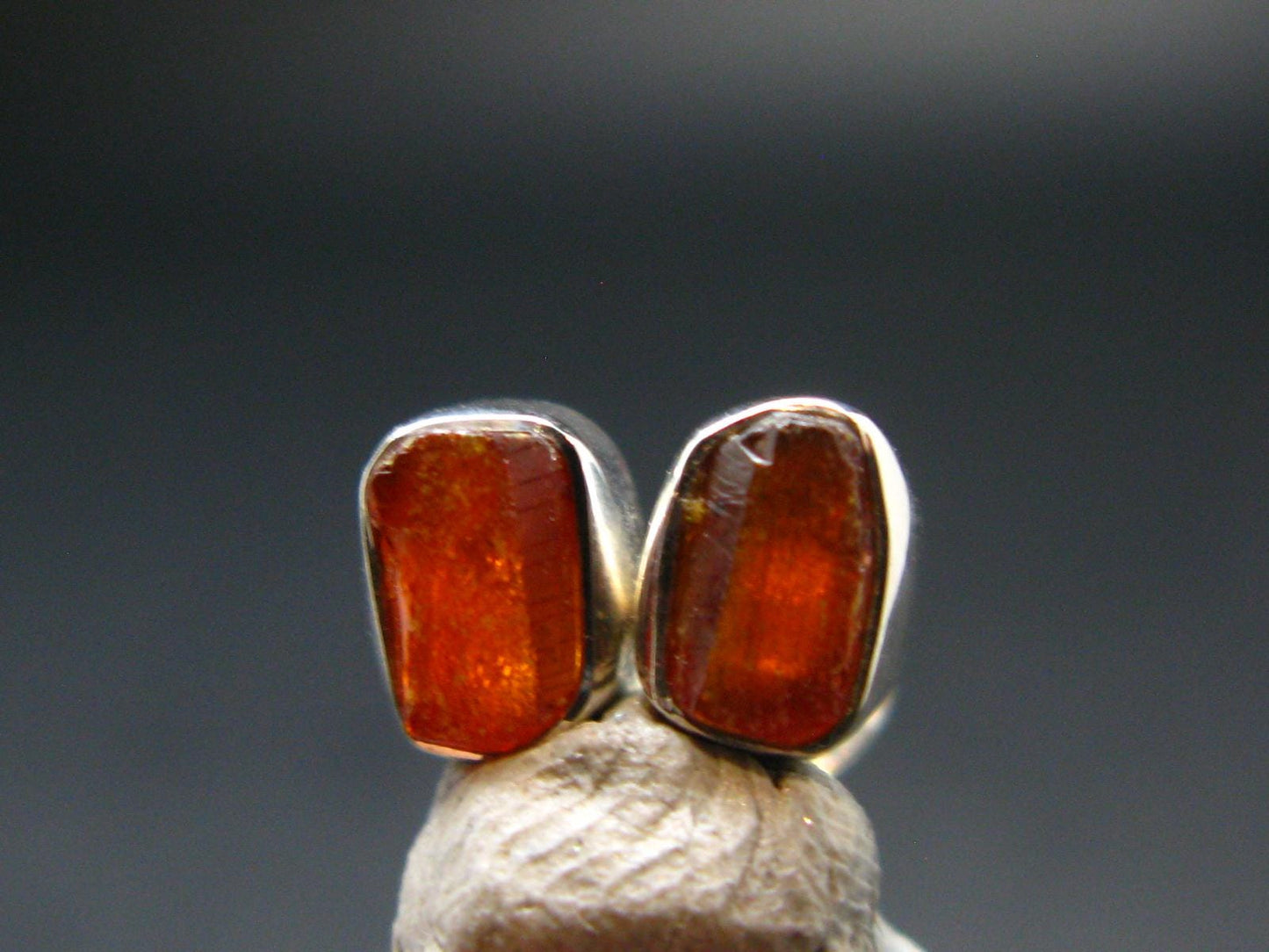 Zincite Zinkite Stud Earrings Sterling Silver From Poland - 1.62 Grams