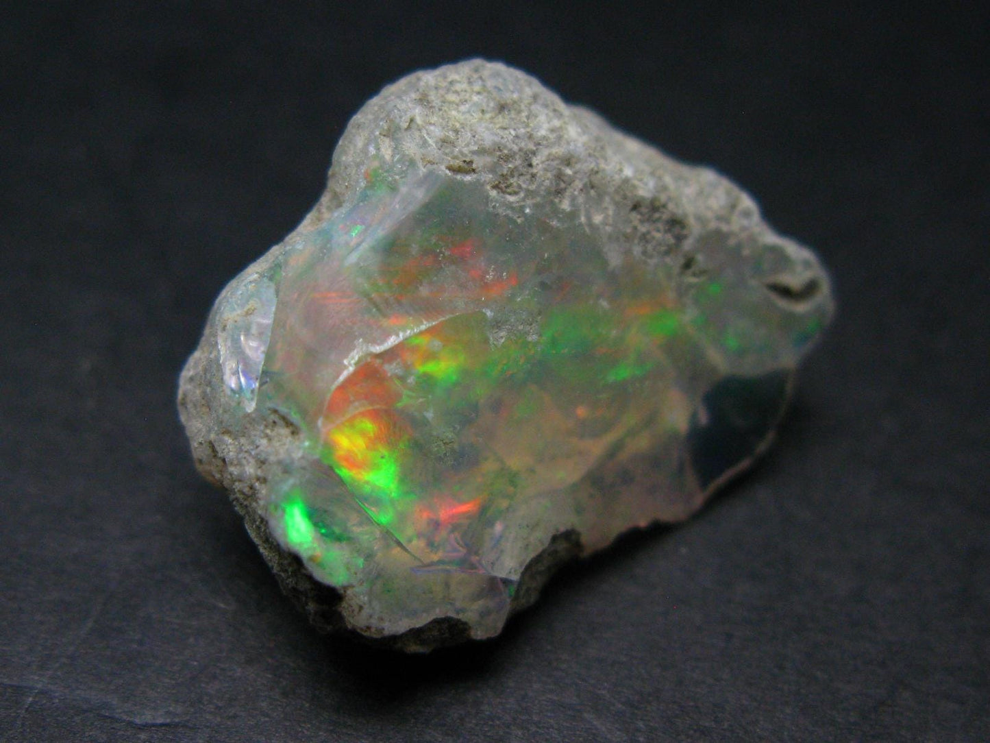 Natural Unpolished Raw Opal With Play of Color from Ethiopia - 1.0" - 5.00 Grams