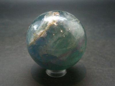 Gem Purple + Green Fluorite Sphere from China - 1.8"