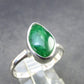 Tsavorite Gem Green Garnet Sterling Silver Ring from Tanzania - 3.60 Grams - Size 9