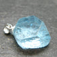 Natural Blue Topaz Crystal Silver Pendant From Russia - 1.0" - 28.10 Carats