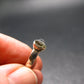 Cute Gem Moldavite Sterling Silver Ring From Czech Republic - Size 8 - 1.6 Grams
