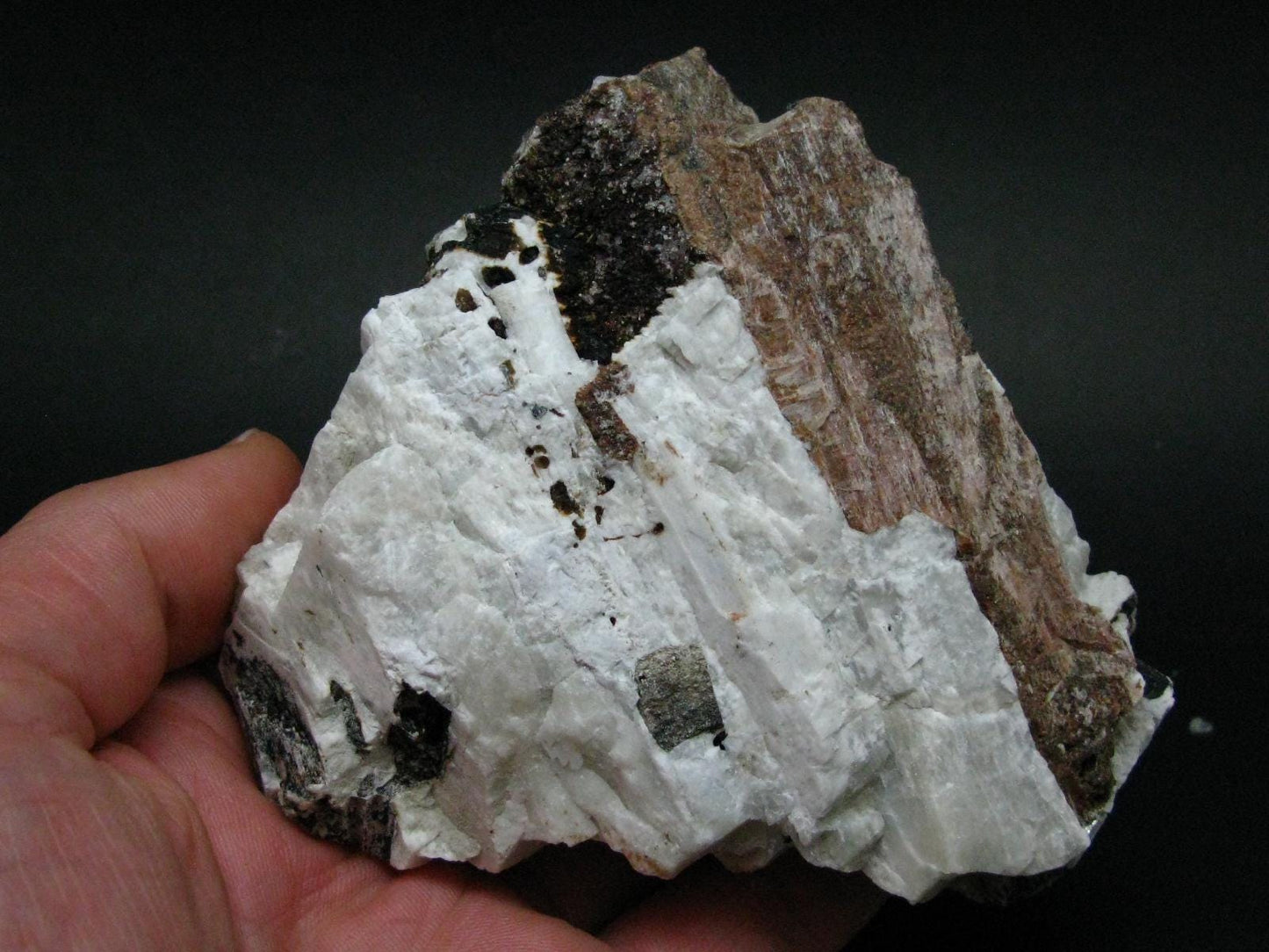 Large Natrolite Serandite And Aegirine Crystal from Canada - 4.3" - 308.38 Grams