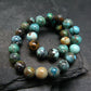 Turquoise Genuine Untreated Bracelet ~ 7 Inches ~ 6mm Round Beads