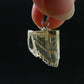 Natural Gemmy Imperial Topaz Crystal Pendant In Sterling Silver From Zambia - 0.9" - 1.66 Grams