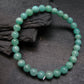 Emerald Gem Genuine Bracelet ~ 7 Inches ~ 6mm Round Beads