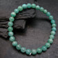 Emerald Gem Genuine Bracelet ~ 7 Inches ~ 6mm Round Beads