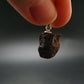 Gem Spessartine Spessartitne Garnet Pendant in SS From Brazil - 0.8" - 3.25 Grams