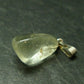Gem Libyan Desert Glass Tektite Pendant Sterling Silver from Libya - 1.0" - 1.9 Grams