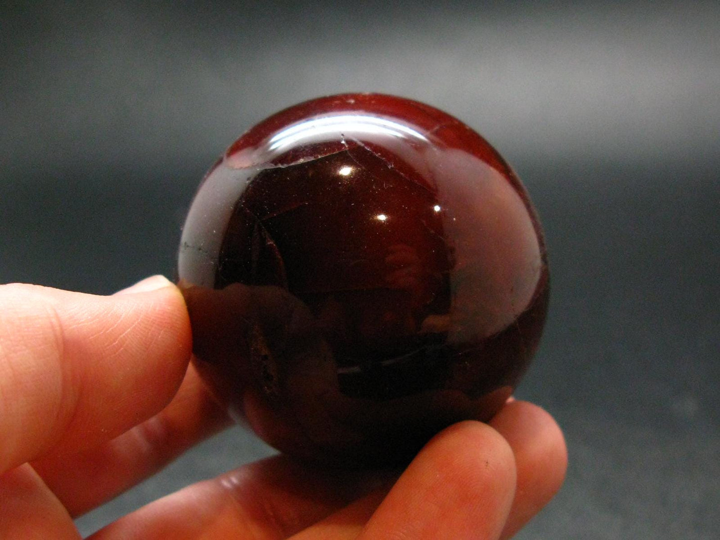 Carnelian Agate Sphere Ball From Madagascar - 1.8" - 141.23 Grams