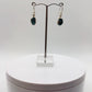 Grandidierite Earrings Blue Green Gemstone Dangle Earrings Raw Stone Silver Jewelry Gift