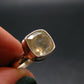 Libyan Desert Glass Tektite Sterling Silver Ring from Libya - Size 9 - 3.89 Grams