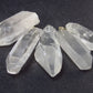 Set of 5 Natural Clear Quartz Crystal Pendants From Brazil