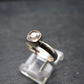 Phenakite Phenacite Crystal Facetted Silver 0.65 Carats Ring From Russia - Size 68 - 1.77 Grams