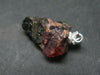 Ruby Crystal on Matrix Silver Pendant from Winza Tanzania - 1.0" - 2.42 Grams