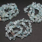 Set of Three Natural Sky Blue Topaz Free Form Bead Necklace from Brazil - 18'' Each