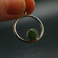 Tsavorite Faceted Green Garnet Sterling Silver Pendant From Tanzania - 2.78 Grams - 1.2"