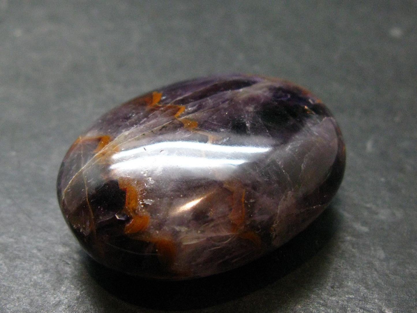 Rare Auralite Super 23 Amethyst Tumbled Stone From Canada - 1.8" - 54.22 Grams