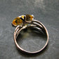 Stone of Success!! Natural Golden Yellow Citrine Faceted Sterling Silver Ring - Size 8.5 - 4.0 Grams