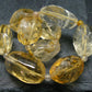 Citrine Genuine Bracelet ~ 7 Inches ~ 16mm Facetted Beads