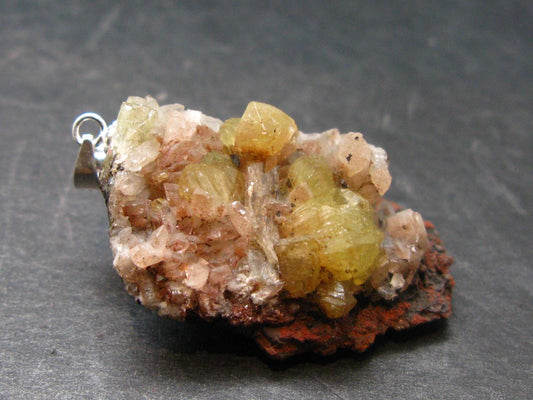 Adamite Silver Pendant From Mexico - 1.4" - 8.34 Grams