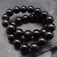 Whitby Jet Genuine Bracelet From UK ~ 7 Inches ~ 6mm Round Beads