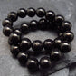 Whitby Jet Genuine Bracelet From UK ~ 7 Inches ~ 6mm Round Beads