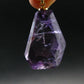 Amethyst Sterling Silver Gold Plated Pendant From Brazil - 1.5" - 10.87 Grams