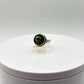 Natural Moldavite Ring | Genuine Green Tektite from Czech Republic | Transformation & Healing Crystal Jewelry - Size 9.5