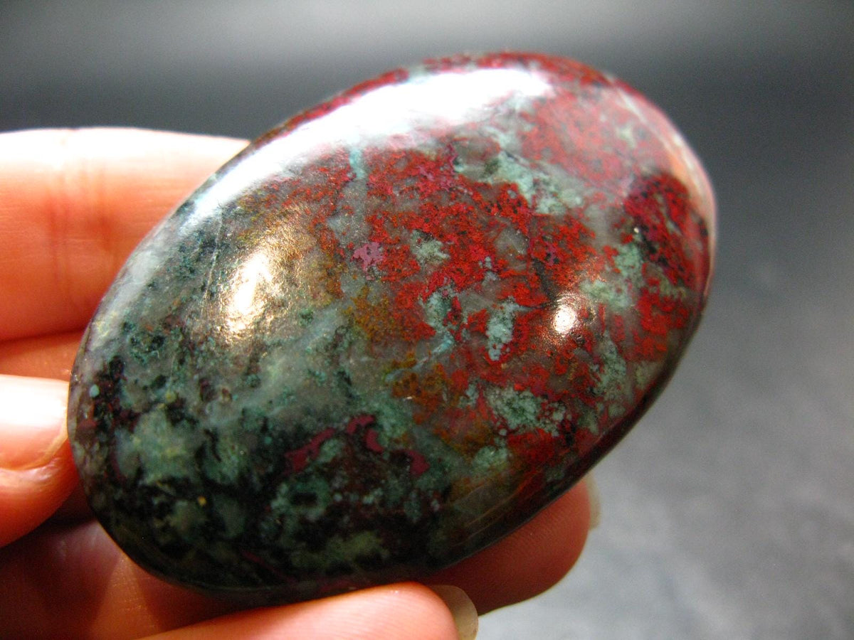 Crimson Cuprite Polished Stone from Mexico - 2.3" - 47.72 Grams