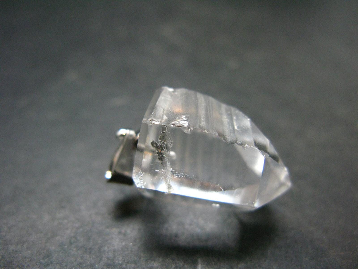 Lemurian Quartz Crystal Pendant From Brazil - 1.2" - 6.27 Grams