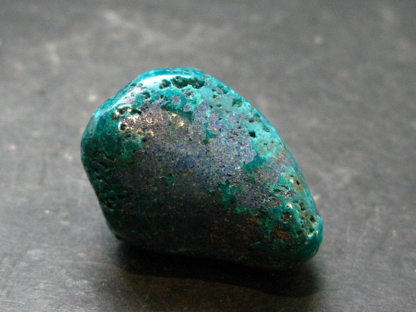 Very Nice Tumbled Dioptase Stone from Congo - 1.3" - 25.46 Grams