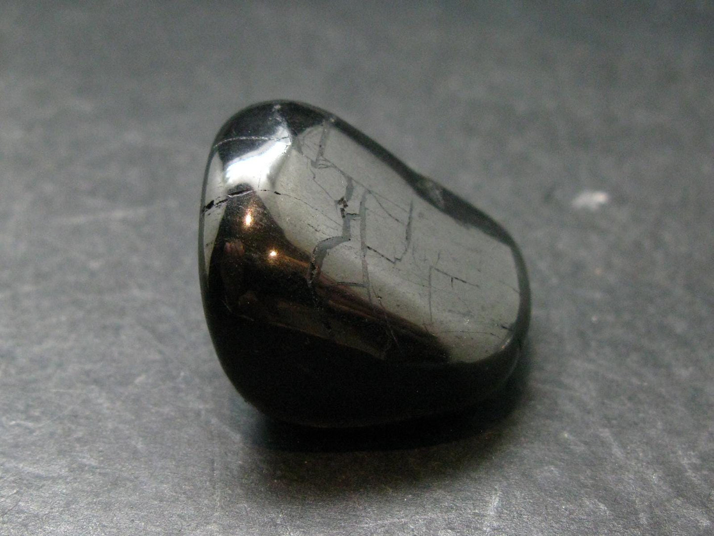 Elite Shungite Tumbled Piece from Russia - 1.3" - 17.15 Grams