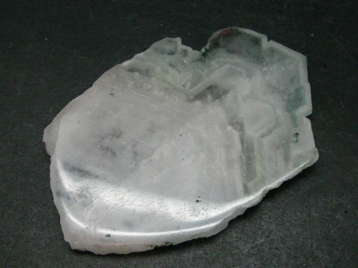 Rare Ajoite in Quartz Crystal Slice from South Africa - 0.9" - 34.62 Grams