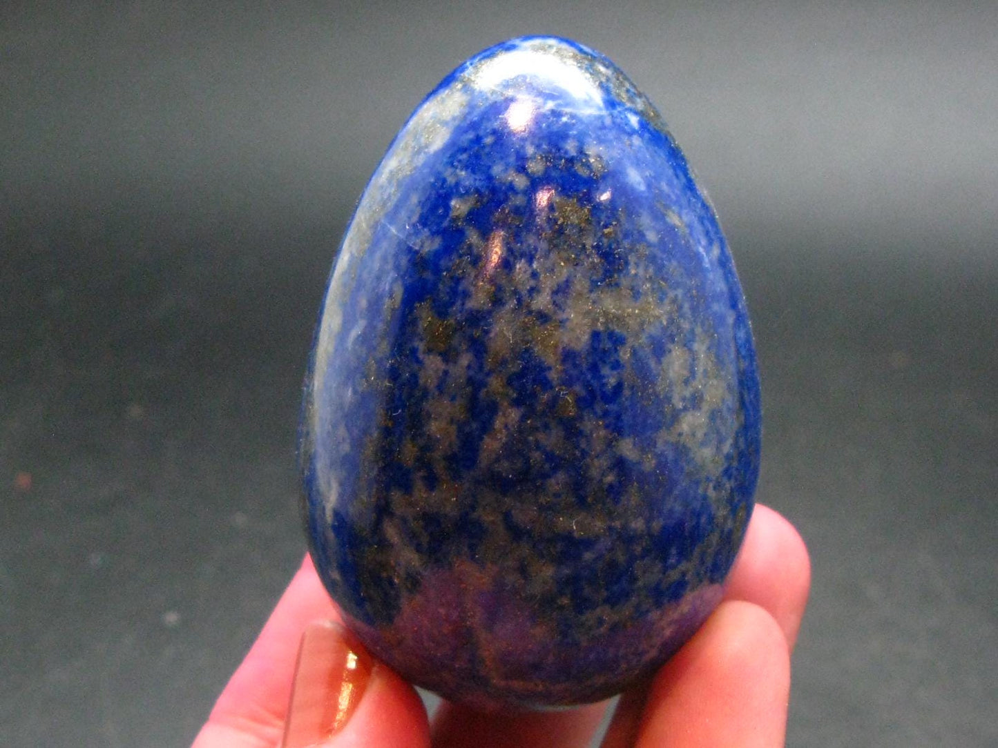 Beautiful Blue Lapis Lazuli Egg from Afghanistan - 2.4"