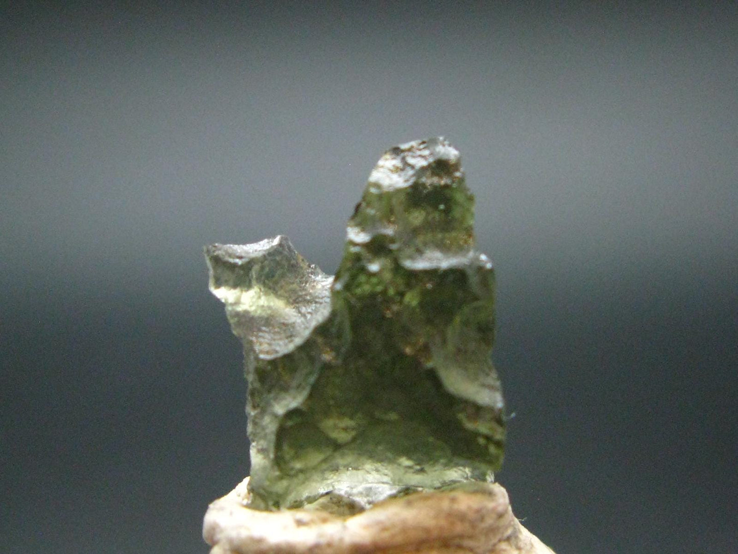 Moldavite Tektite Raw Piece from Czech Republic - 0.6" - 3.00 Carats - 0.60 Grams