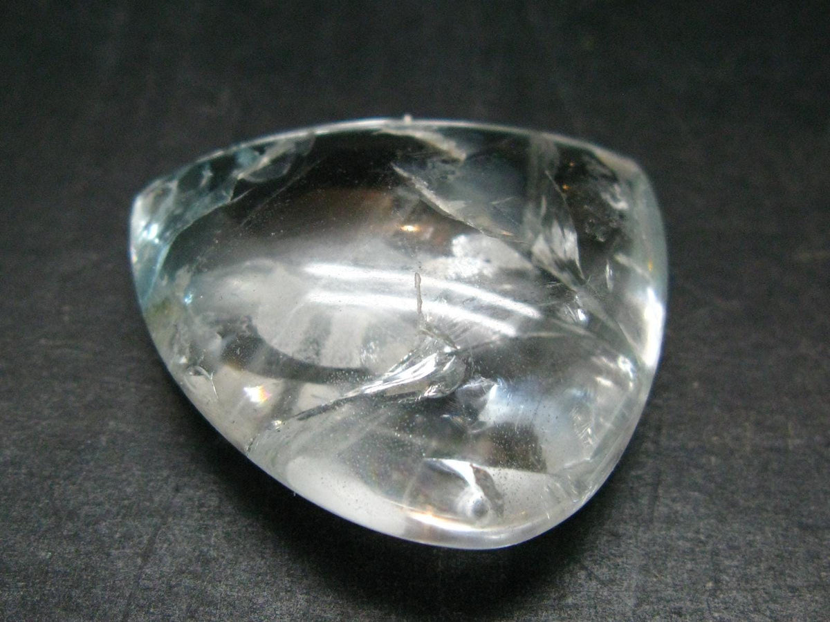 Genuine Blue Topaz Tumbled Stone From Brazil - 1.4" - 20.53 Grams