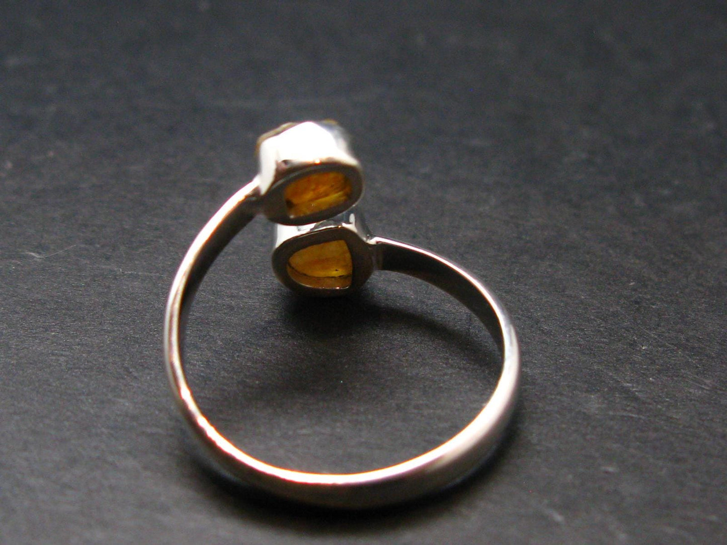 Green Herderite Silver Ring From Brazil - 2.38 Grams - Size 9