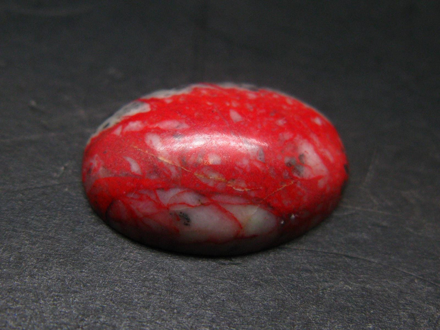 Cinnabar Cabochon from Russia - 4.14 Grams - 23x17mm
