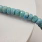 Blue Larimar Bead Necklace Natural Gemstone Necklace Ocean Style Jewelry Gift