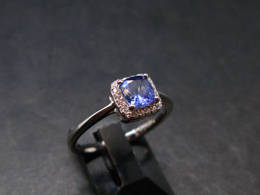 Tanzanite (Zoisite) Sterling Silver Ring - 2.09 Grams - Size 7