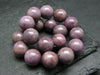 Purple Jade Jadeite Genuine Bracelet ~ 7 Inches ~ 9mm Round Beads