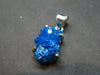 Cavansite Crystal Silver Pendant From India - 1.2" - 3.07 Grams