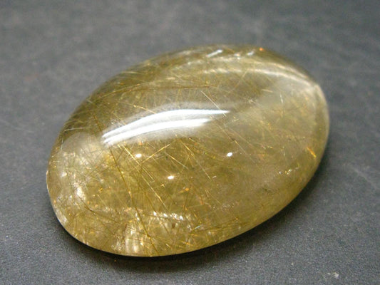 Rutilated Quartz Cabochon From Brazil - 1.8" - 33.57 Grams