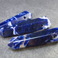 Lot of 3 Natural Sodalite Pencil Point Pendants from Brazil