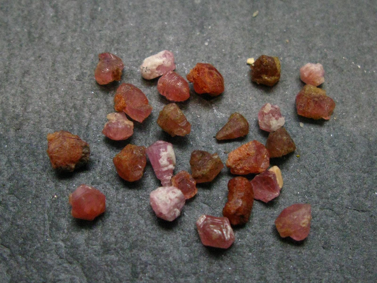 Rare Lot of 25 Pezzottaite Pink Beryl Crystals from Madagascar - 9.66 Carats