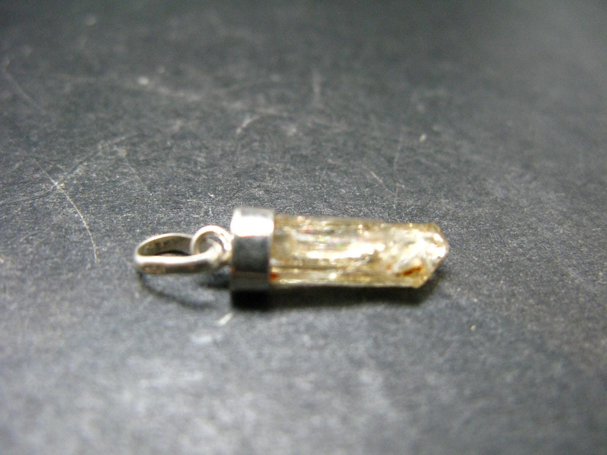 Imperial Topaz Crystal Pendant From Brazil - 0.9" - 0.97 Grams